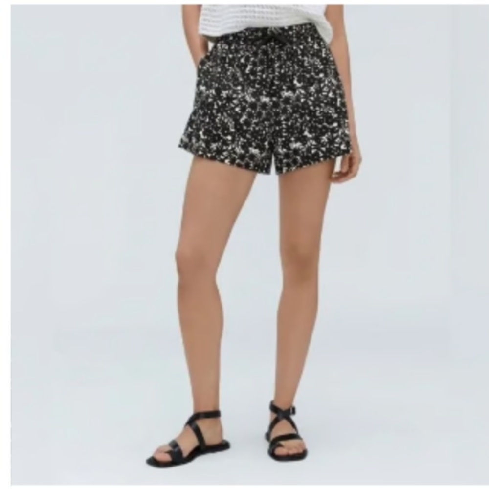 Everlane black floral short
